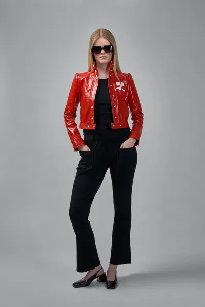 Courrèges Wrap-design Flared Jeans In Black