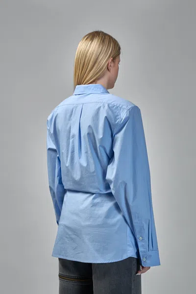Frenken Waisted Ralph Classic Oversized Shirt In Blue