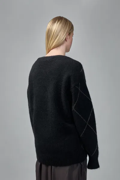 Frenken Argyle-pattern Jumper In Black