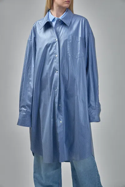 Frenken Big Overcoat In Blue