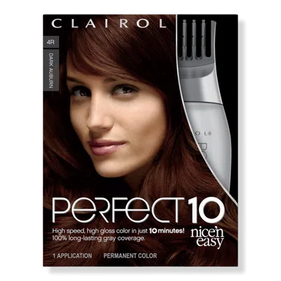 Clairol Perfect 10 Nice 'n Easy Hair Color - Dark Auburn 4r
