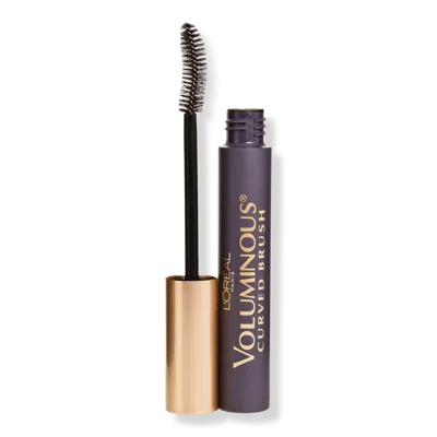 L'oreal Voluminous Volume Building Curved Brush Mascara - Black In Black