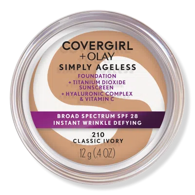 Covergirl Olay Simply Ageless Instant Wrinkle-defying Foundation With Spf 28 - Classic Ivory 210