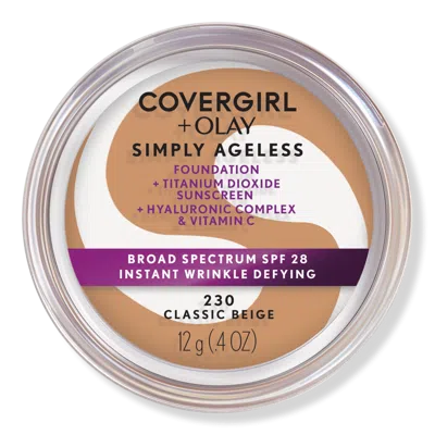 Covergirl Olay Simply Ageless Instant Wrinkle-defying Foundation With Spf 28 - Classic Beige 230