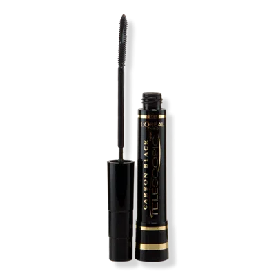 L'oreal Telescopic Carbon Black Mascara - Carbon Black In Black