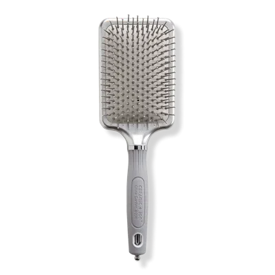 Olivia Garden Ceramic + Ion Anti-static Cushioned Rectangular Paddle Brush - 2-3/4"