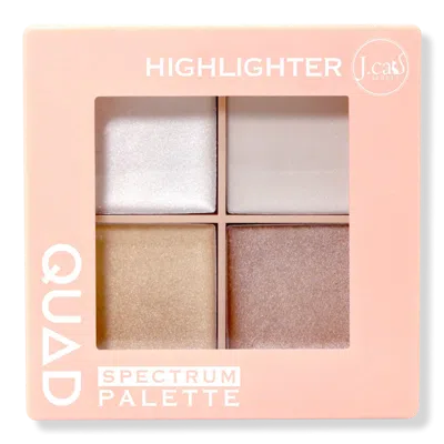J.cat Beauty Highlighter Quad Spectrum Palette