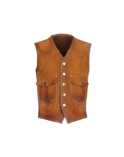 Dsquared2 Suit Waistcoat In Brown