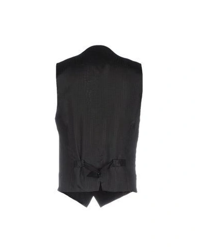 Shop Dolce & Gabbana Man Tailored Vest Black Size 40 Virgin Wool, Silk, Viscose, Cotton, Textile Fibers