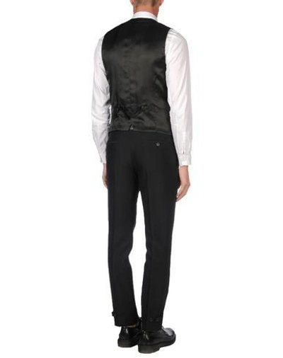 Shop Dolce & Gabbana Man Vest Black Size 40 Virgin Wool, Silk, Viscose, Cotton, Textile Fibers