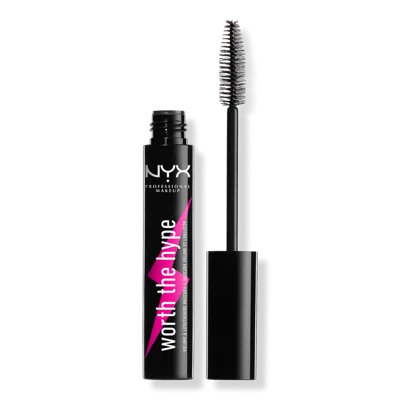 Nyx Professional Makeup Worth The Hype Volumizing & Lengthening Black Mascara - Black In Black