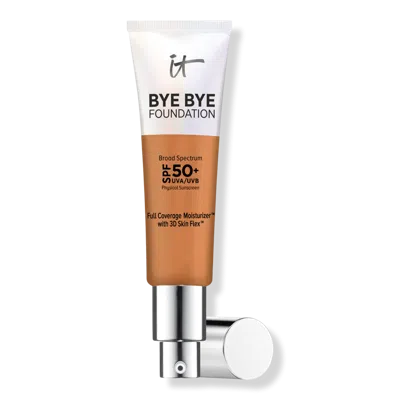 It Cosmetics Bye Bye Foundation Full Coverage Moisturizer With Spf 50+ - Tan In Brown