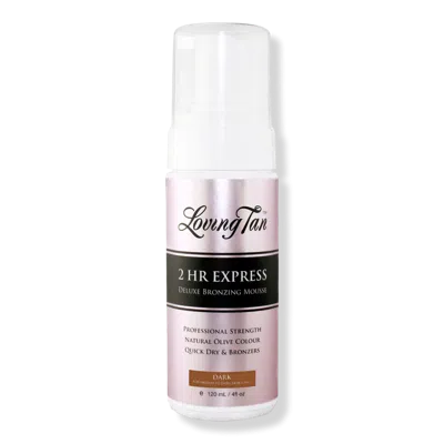 Loving Tan 2 Hr Express Self Tanning Mousse Dark - 4.0 oz In Black