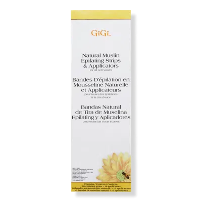 Gigi Natural Muslin Epilating Strips & Applicators