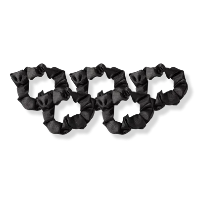 Kitsch Black Satin Sleep Hair Scrunchies