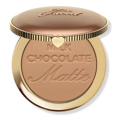 Too Faced Chocolate Soleil Matte Bronzer - Milk Chocolate In Brown
