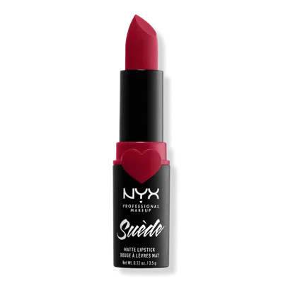 Nyx Professional Makeup Suede Matte Lipstick Lightweight Vegan Lipstick - Spicy In Red