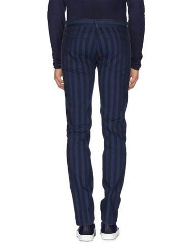 Shop Dolce & Gabbana Man Denim Pants Midnight Blue Size 28 Cotton, Elastane, Calfskin
