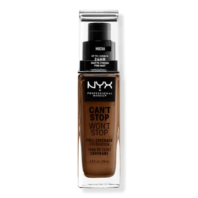Nyx Professional Makeup Can't Stop Won't Stop 24hr Full Coverage Matte Foundation - Mocha In Brown