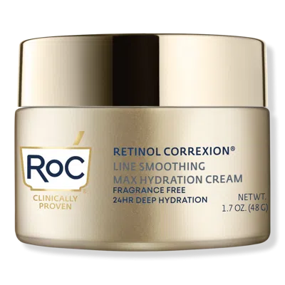 Roc Retinol Correxion Line Smoothing Max Hydration Cream Fragrance Free In Gold