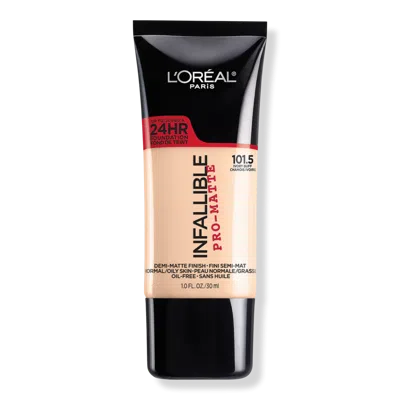 L'oreal Infallible Pro-matte Liquid Longwear Foundation - 101.5 Ivory Buff