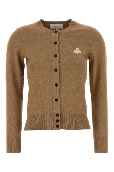 Isabel Marant Étoile Isabel Marant Etoile Camel Cotton Blend Mona Cardigan In Brown
