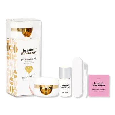 Le Mini Macaron 1-step Diy Glossy Gel Manicure Kit - Milkshake In White