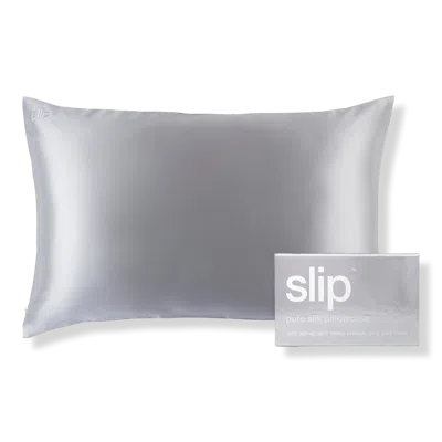 Slip Pure Silk Queen Pillowcase - Silver In Silver
