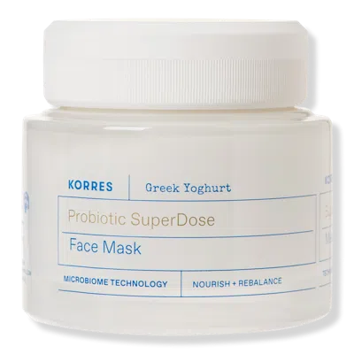 Korres Greek Yoghurt Probiotic Superdose Face Mask 100ml In White