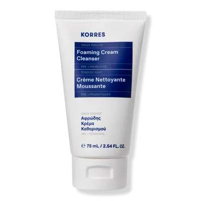 Korres Greek Yoghurt Foaming Cream Cleanser 75ml. In White
