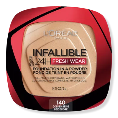 L'oreal Infallible 24h Fresh Wear Foundation In A Powder - 140 Golden Beige