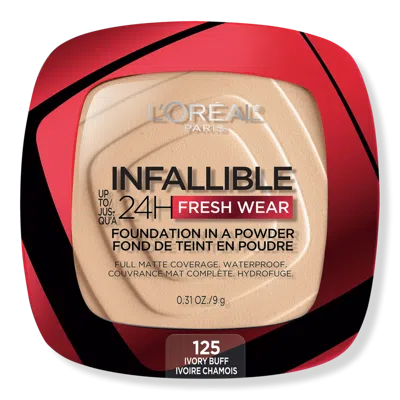 L'oreal Infallible 24h Fresh Wear Foundation In A Powder - 125 Ivory Buff