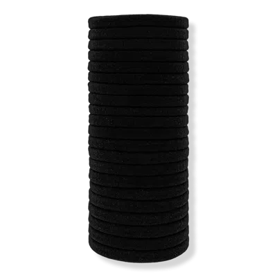 Kitsch Eco-friendly Nylon Hair Elastics - Black In Black