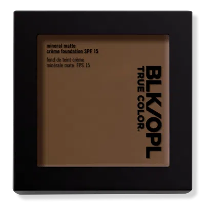 Blk/opl True Color Mineral Matte Creme Powder Foundation Spf 15 - Carob In Brown