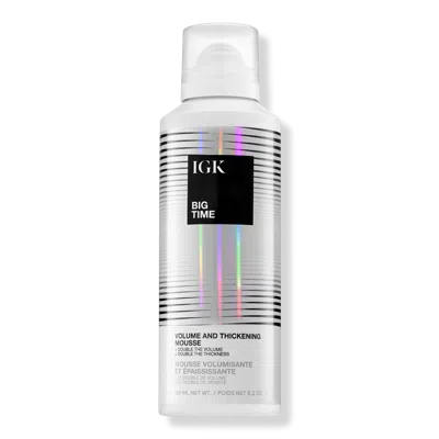 Igk Big Time Volumizing Mousse 6.2 oz/ 180 ml In Transparent