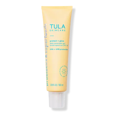 Tula Protect + Glow Daily Sunscreen Gel Broad Spectrum Spf 30 - 3.38 oz