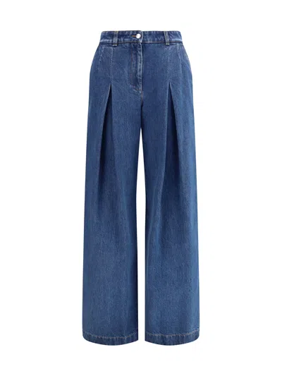 Dolce & Gabbana 5 Pocket Denim Pants In Blue