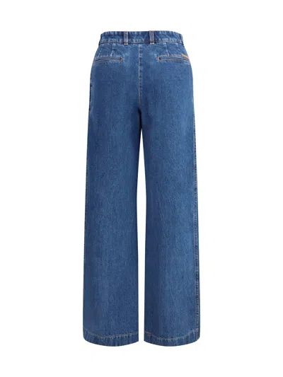Dolce & Gabbana 5 Pocket Denim Pants In Blue