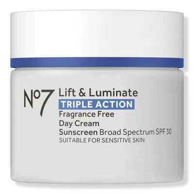 No7 Lift & Luminate Triple Action Fragrance Free Day Cream Spf 30