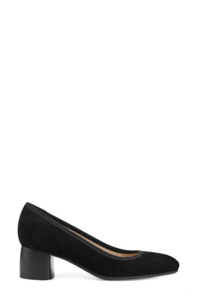 Earth Rellia Womens Suede Comfort Pumps In Black