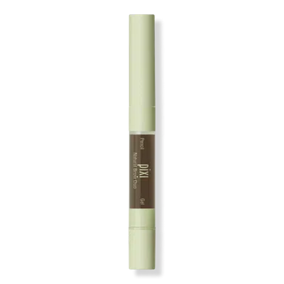 Pixi Natural Brow Duo 2-in-1 Eyebrow Pencil & Gel - Natural Brown In Brown