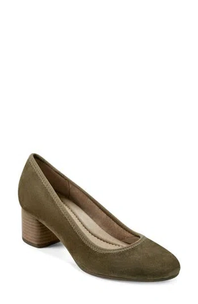 Earth Women's Rellia Block Heel Ballet Pumps In Green