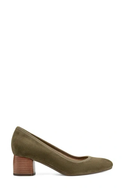 Earth Women's Rellia Block Heel Ballet Pumps In Green