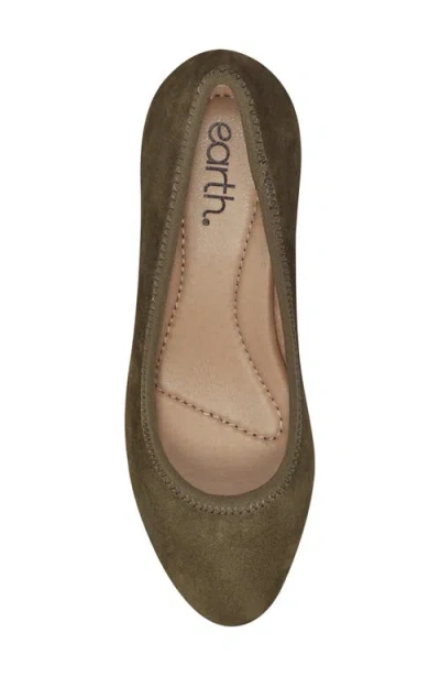 Earth Women's Rellia Block Heel Ballet Pumps In Green