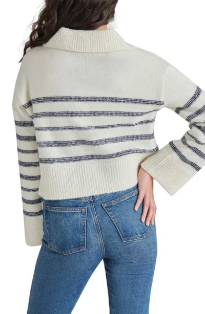 Steve Madden Esther Stripe Sweater In White