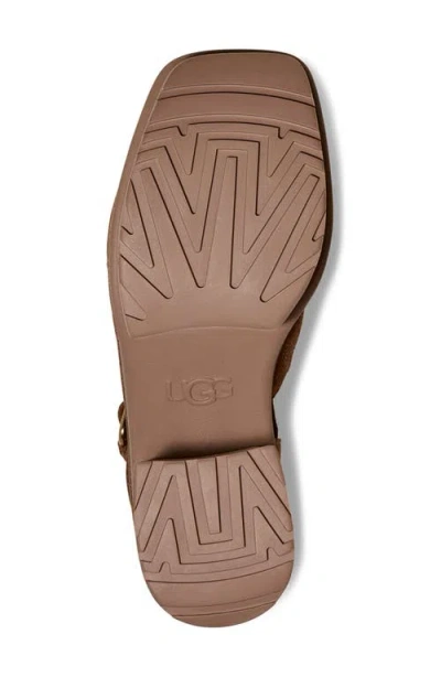 Ugg Platform T-strap Sandal In Brown