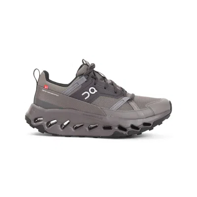 On Breathable Mesh Athletic Sneakers With Hollow Cushiing In Gray