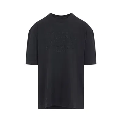 Maison Margiela Dark Grey Cotton T-shirt In Animal Print