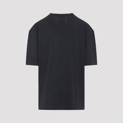 Maison Margiela Dark Grey Cotton T-shirt In Animal Print