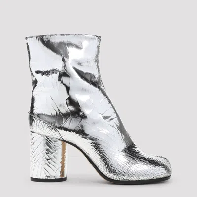Maison Margiela Broken Mirror Boots In Silver